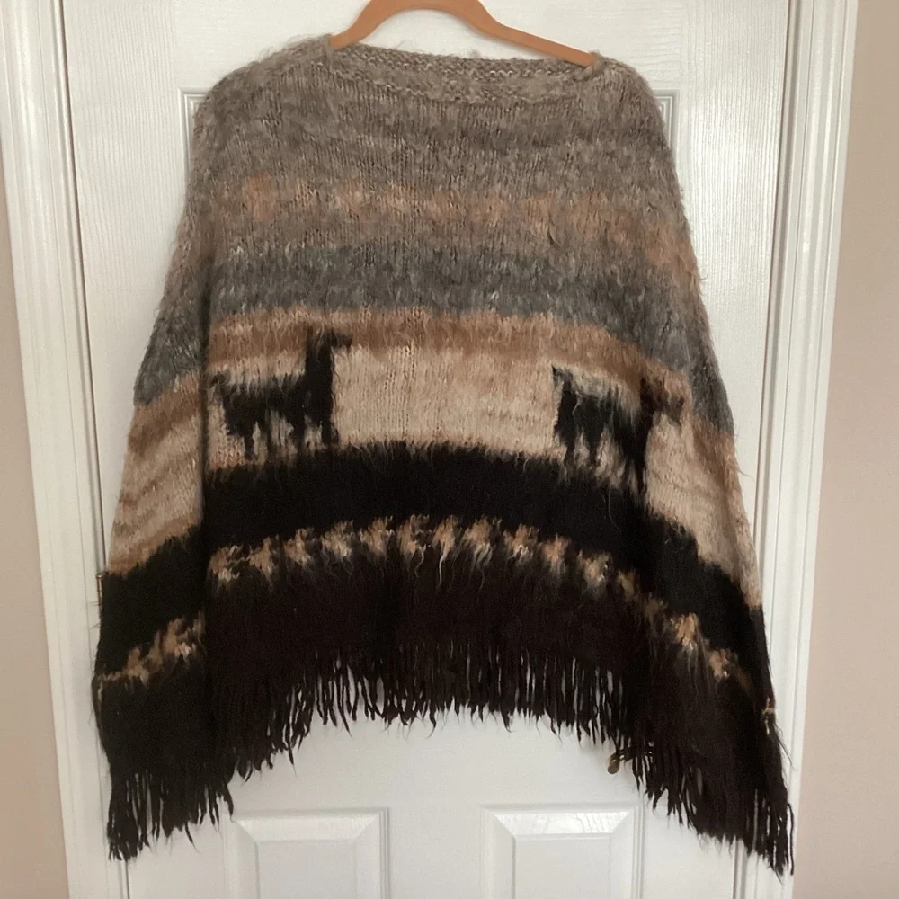 Peruvian Poncho Size O/S